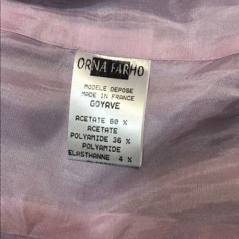 Orna Farho Light Purple Two Piece Suit Sz S - Picture 5 of 8